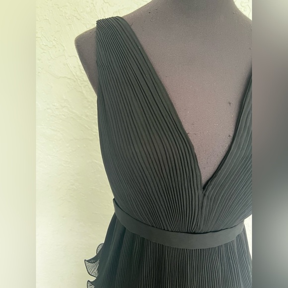 Mac Duggal Black Tie Tiered Ruffle A-Line Evening Gown Womens 6 - Picture 7 of 12